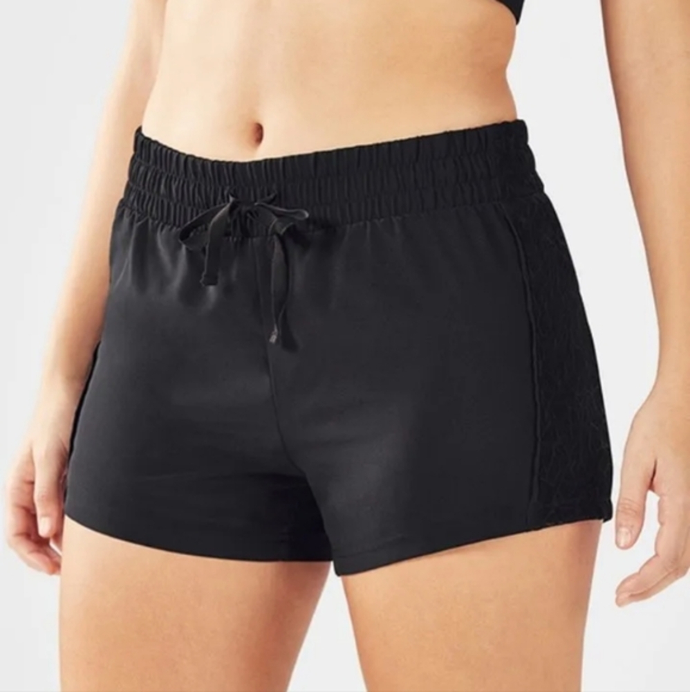 Fabletics Marley Mesh Athletic Internal Compression Women's Shorts Black Size XS